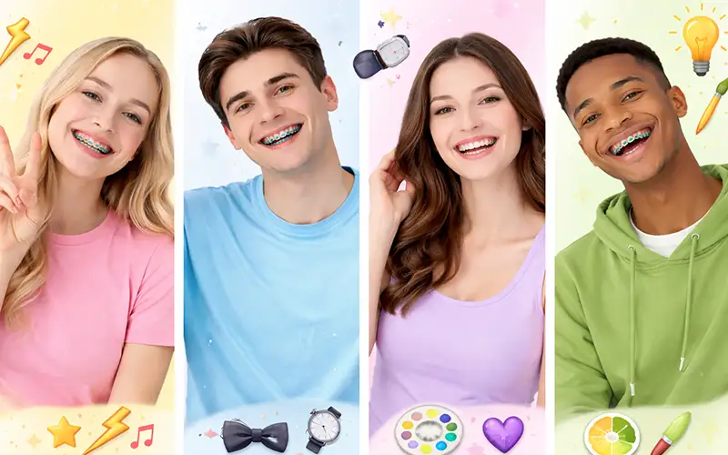 بریس‌های رنگی و استایل شخصی