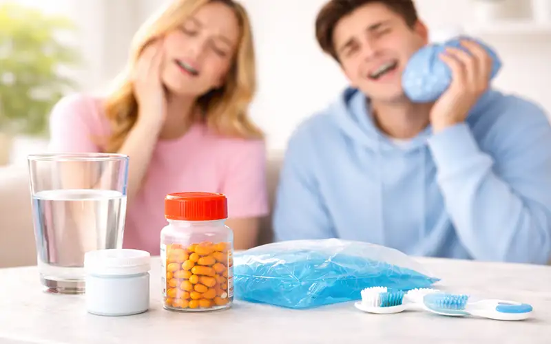 مقابله با درد و حساسیت پس از تنظیم ارتودنسی